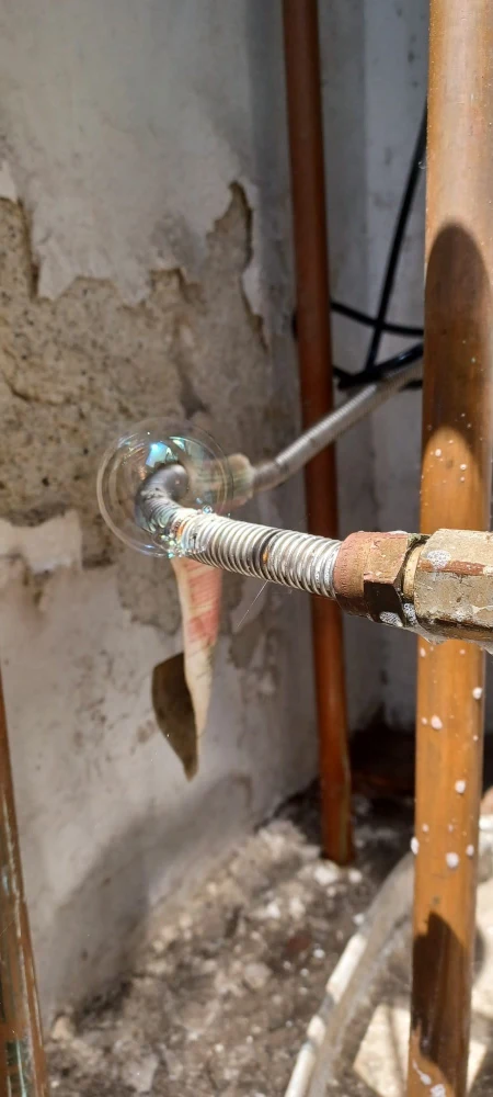 Gas line installation