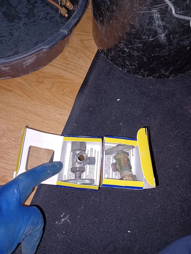 new water valve replacement